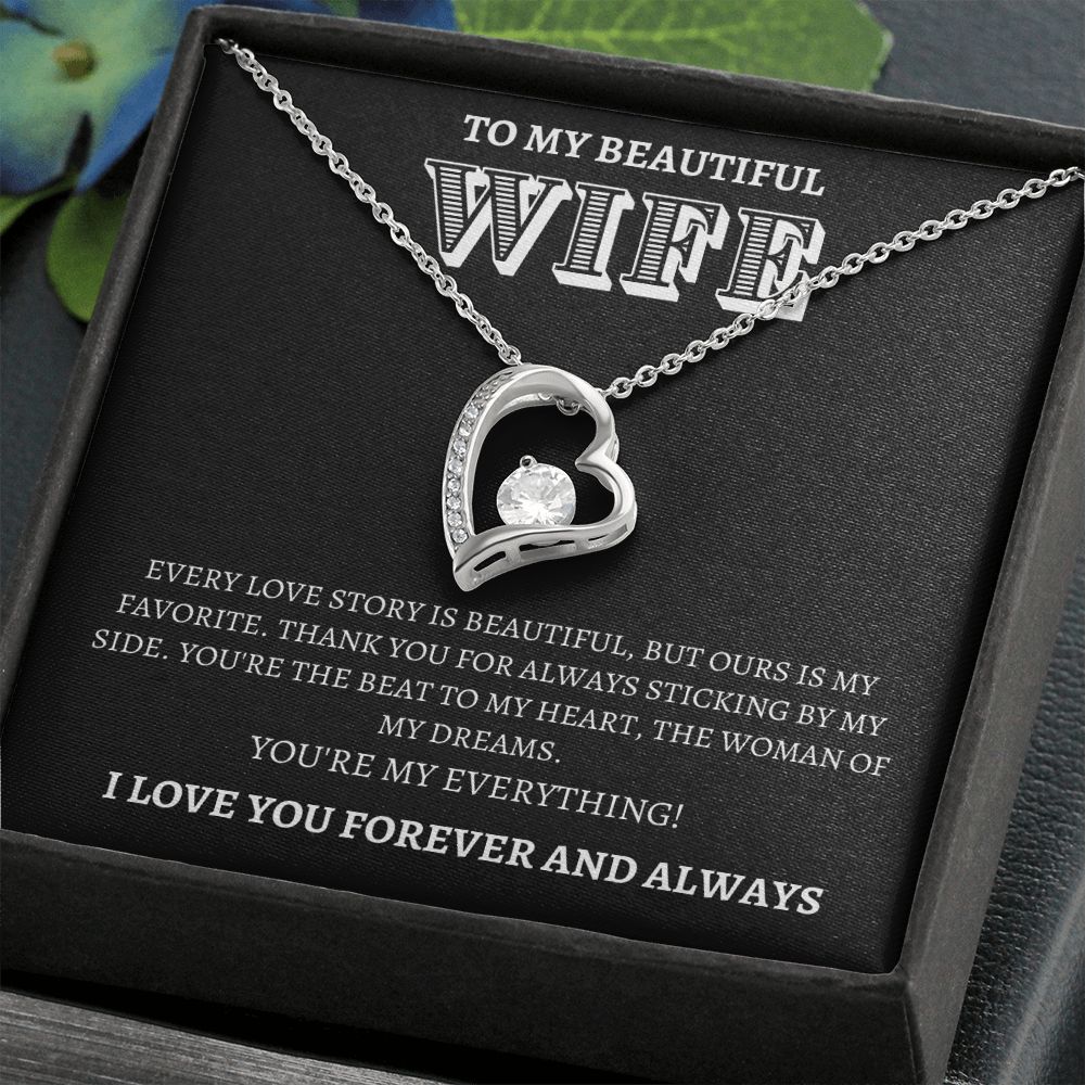Wife Gift | To My Wife, Soulmate, Partner, Forever Love Necklace