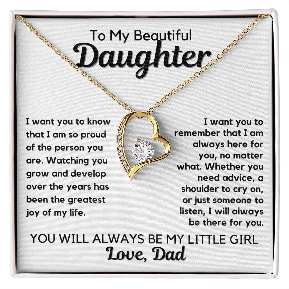 Gift To Daughter | Necklace From Dad, Birthday, Graduation, Father, Daddy