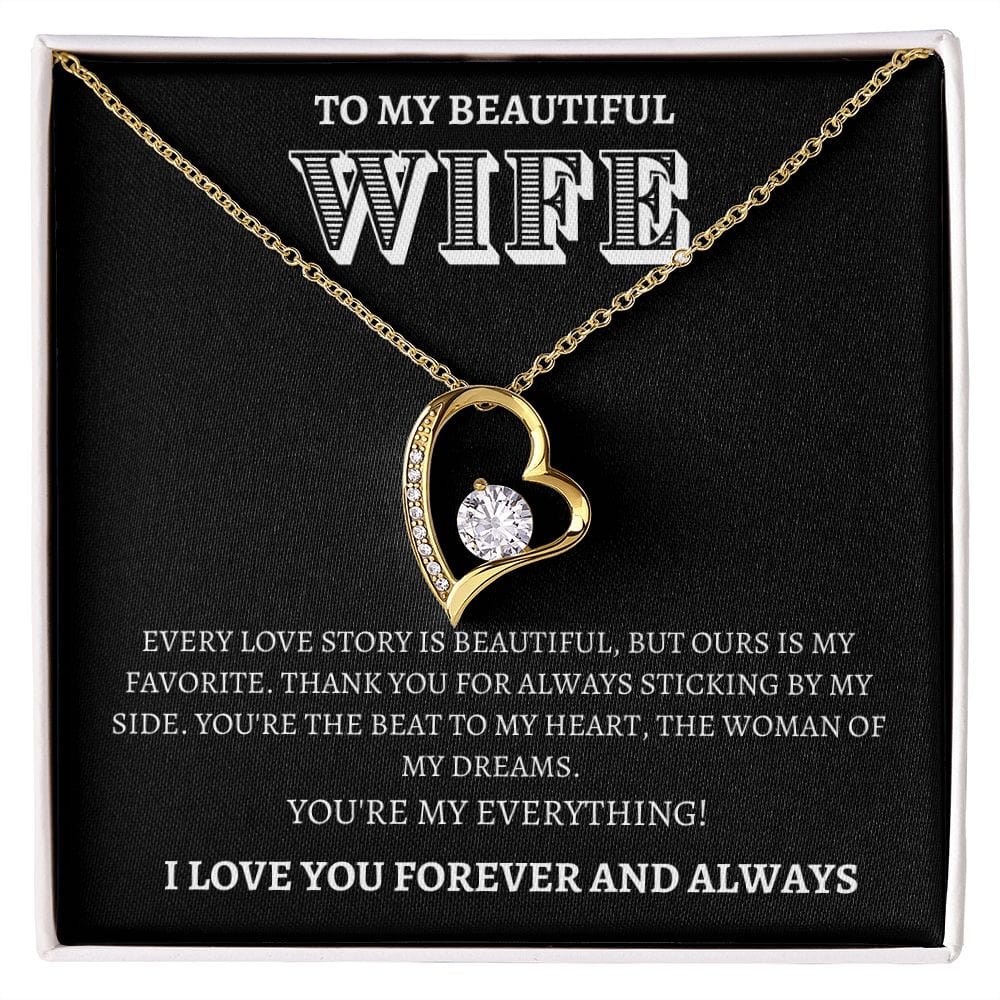 Wife Gift | To My Wife, Soulmate, Partner, Forever Love Necklace