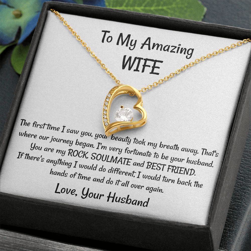 Wife Gift | You Are My Rock, Soulmate,Best Friend Necklace, From Husband, Birthday, Mothers Day