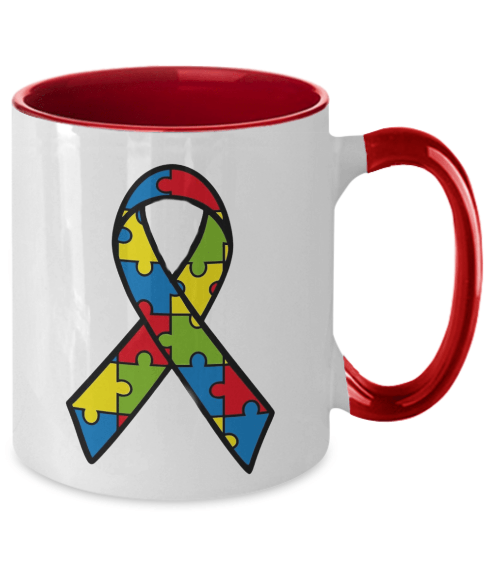 Autism Acceptance Ribbon Awareness Puzzle Piece