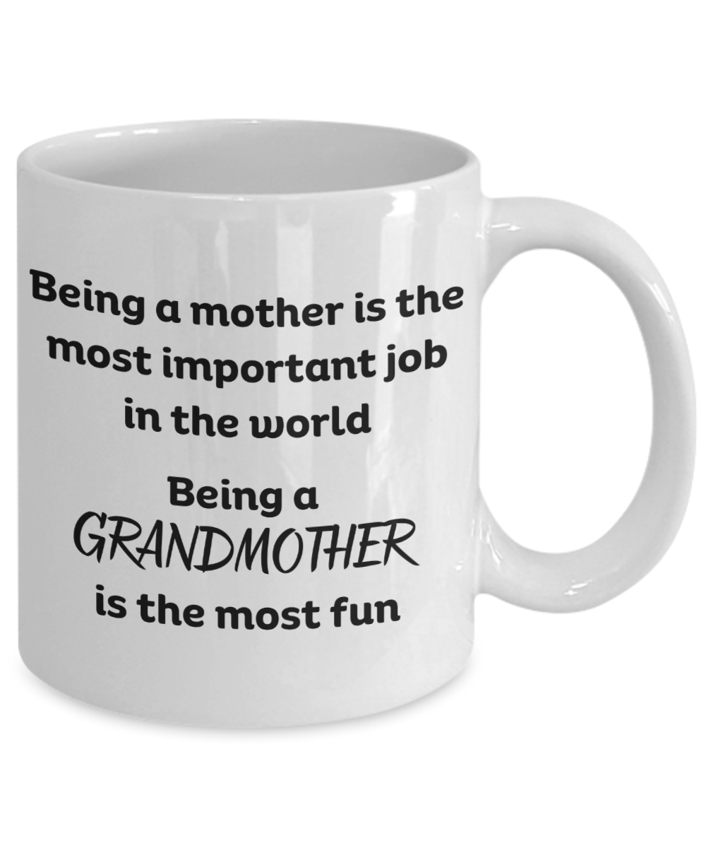 Grandmother Fidt | Love being a grandma, Funny Coffee Te Mug Cup Grandparents Day, Birthday, Mothers Day