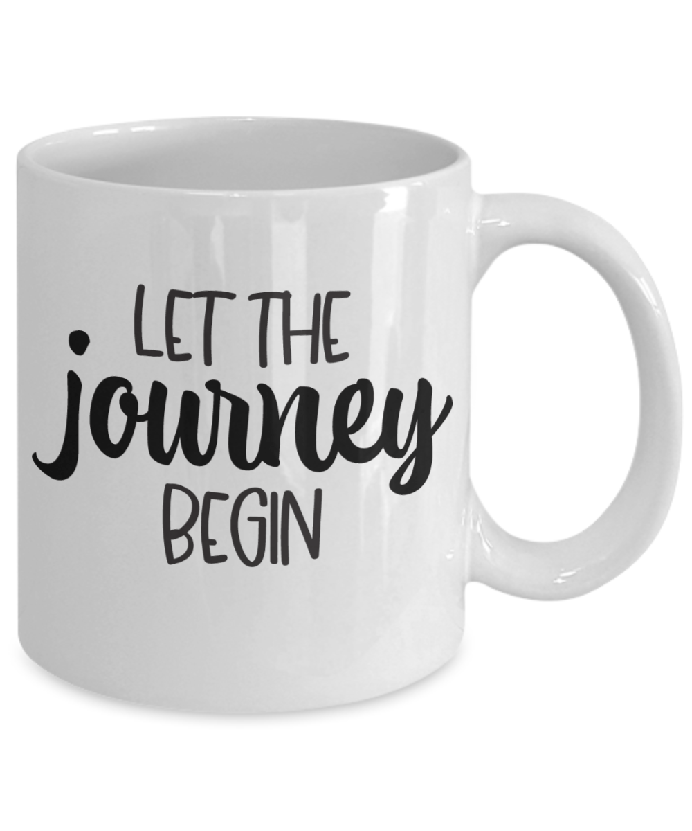 Retirement Let The Journey Begin Funny Retired Coffee Mug Fresh Start New Beginnings