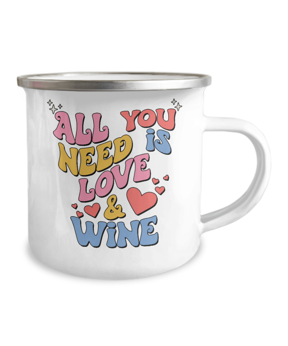 Love and Wine Funny Coffee Cup