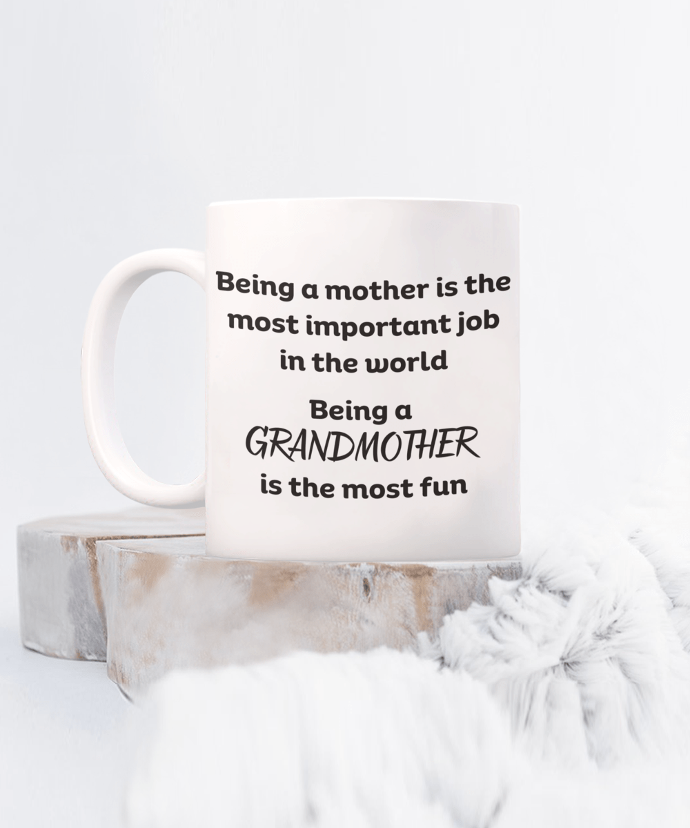 Grandmother Fidt | Love being a grandma, Funny Coffee Te Mug Cup Grandparents Day, Birthday, Mothers Day