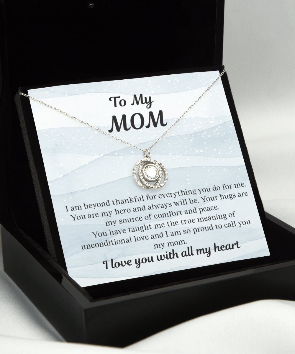 Gift For Mom | Necklace To Mom From Daughter, From Son, Forever Love, Birthday, Mothers Day