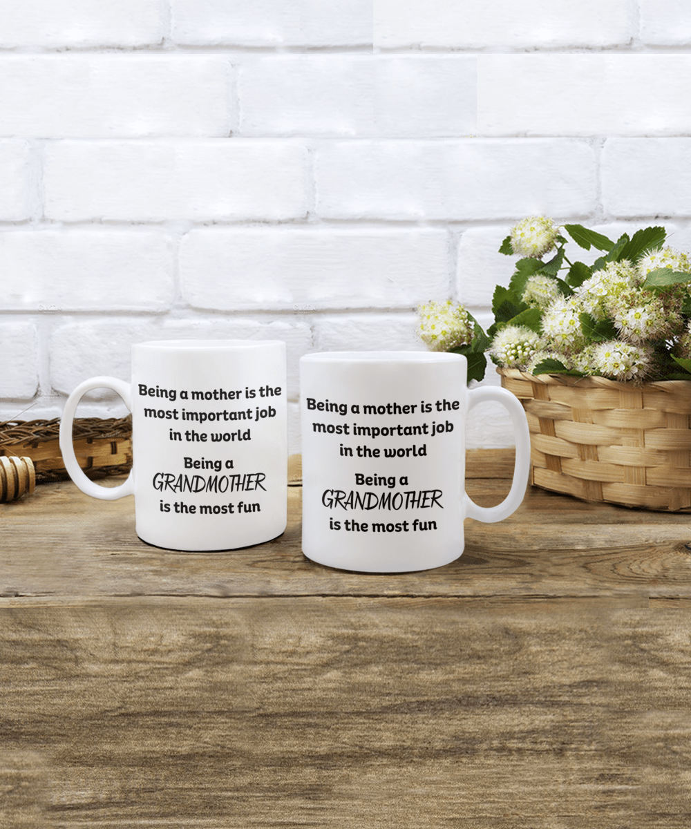 Grandmother Fidt | Love being a grandma, Funny Coffee Te Mug Cup Grandparents Day, Birthday, Mothers Day