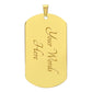Gift For Dad | Dog Tag Necklace, Fathers Day, Birthday, Engraving Option