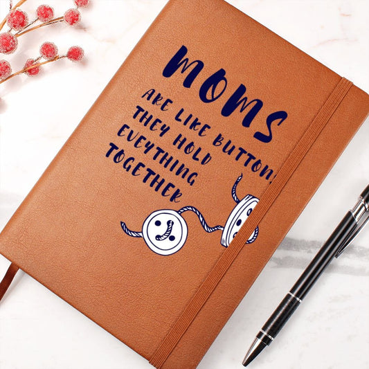 Mom Gift | Journal For My Mother, From Kids, Sewing Mom, Vegan Leather, Birthday, Just Because