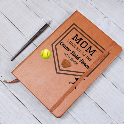 Mom Gift | Journal For My Mother, Softball Mom, Sports fan, From Kids, Vegan Leather, Birthday, Just Because