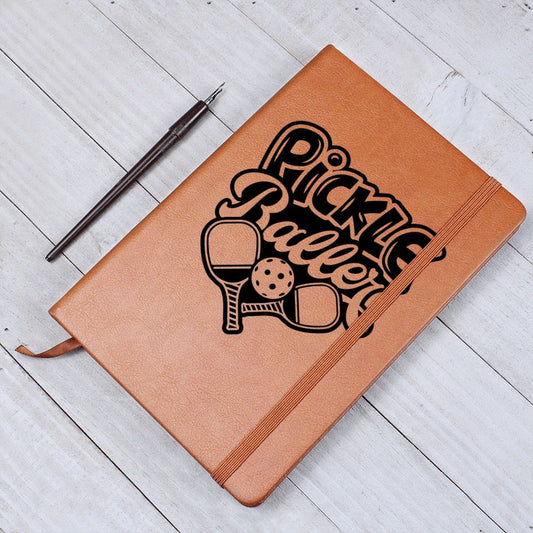 Pickle Ball Player Gift | Journal For A Sports Fan, Friend, Teammate,, Vegan Leather, Birthday, Just Because