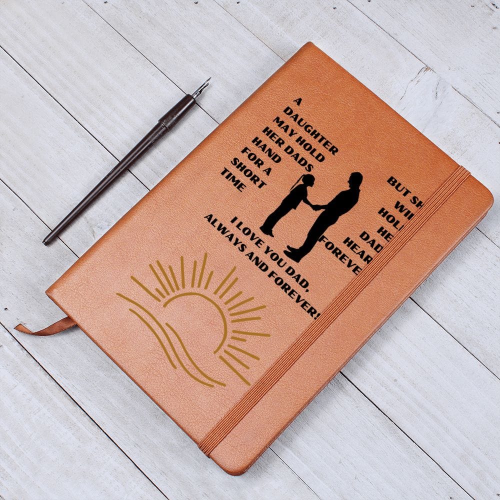 Dad Gift | Journal For My Father, From Daughter, Vegan Leather, Birthday, Just Because