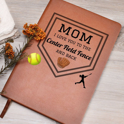 Mom Gift | Journal For My Mother, Softball Mom, Sports fan, From Kids, Vegan Leather, Birthday, Just Because