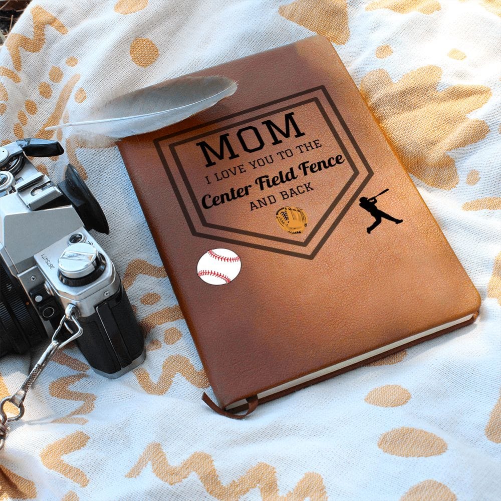 Mom Gift | Journal For My Baseball Mom, From Kids, Sports Fan, Vegan Leather, Birthday, Just Because