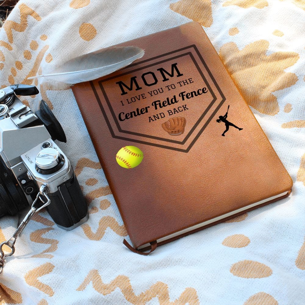 Mom Gift | Journal For My Mother, Softball Mom, Sports fan, From Kids, Vegan Leather, Birthday, Just Because