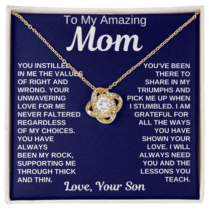 Mom Gift | From Son, Necklace for Mother, Son In Law, Mothers Day, Birthday