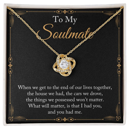 Gift To My Wife, Soulmate | Partner From Husband Necklace, Anniversary, Birthday, Mothers Day