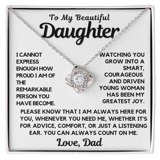 Daughter Gift | To My Daughter From Dad, Birthday, Graduation, Just Because