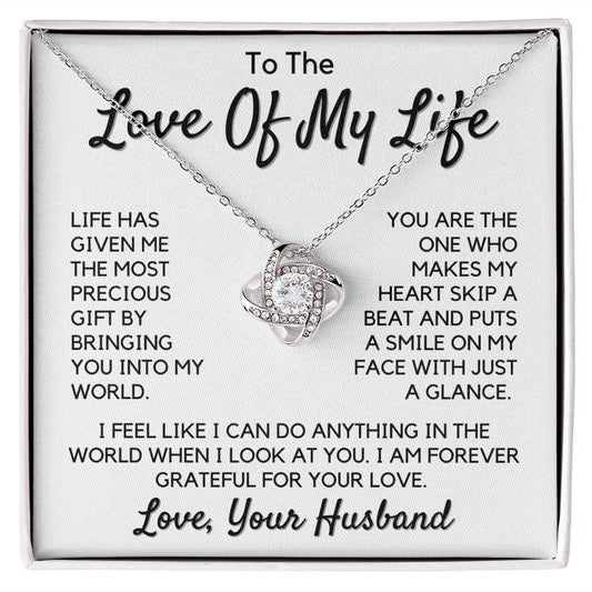 Gift To My Wife, Soulmate | Love Of My Life, Partner From Husband Necklace, Anniversary, Birthday, Mothers Day