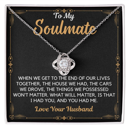 Products Gift To My Wife, Soulmate | Partner From Husband Necklace, Anniversary, Birthday, Mothers Day