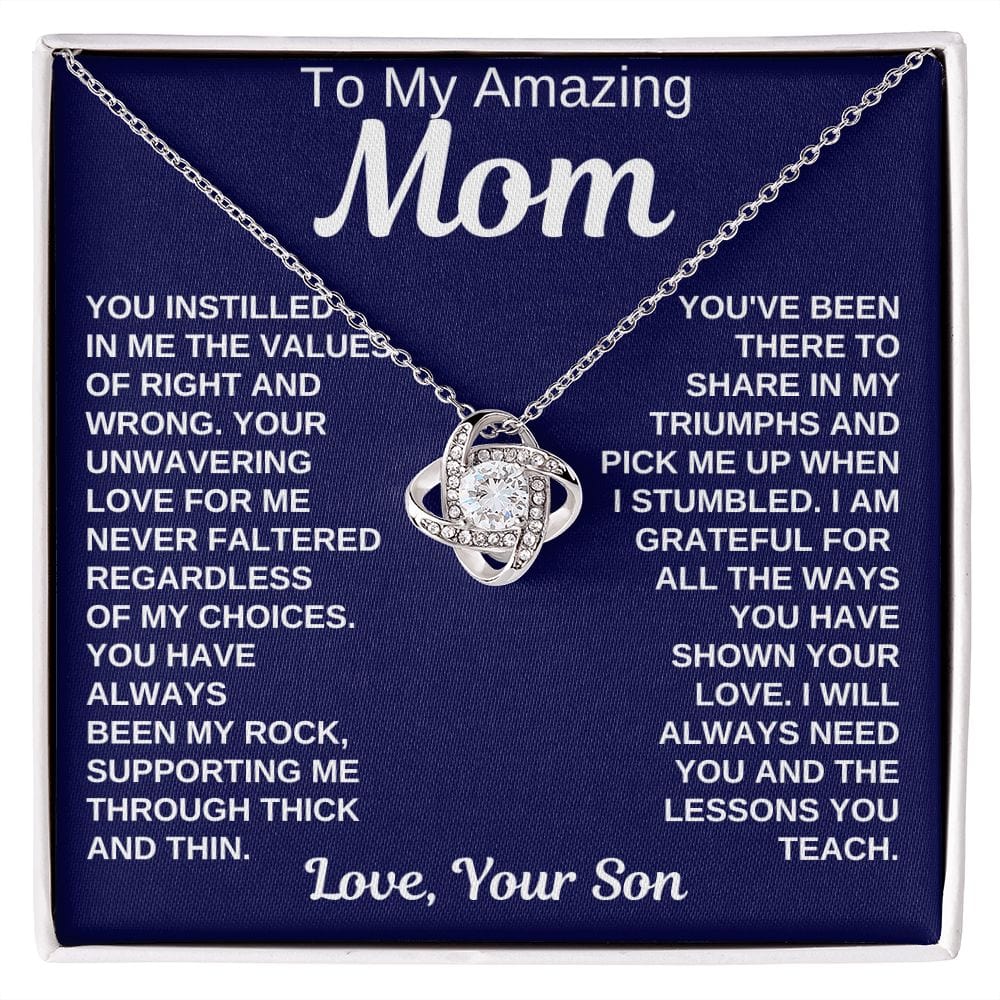 Mom Gift | From Son, Necklace for Mother, Son In Law, Mothers Day, Birthday