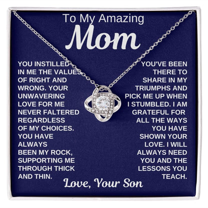 Mom Gift | From Son, Necklace for Mother, Son In Law, Mothers Day, Birthday