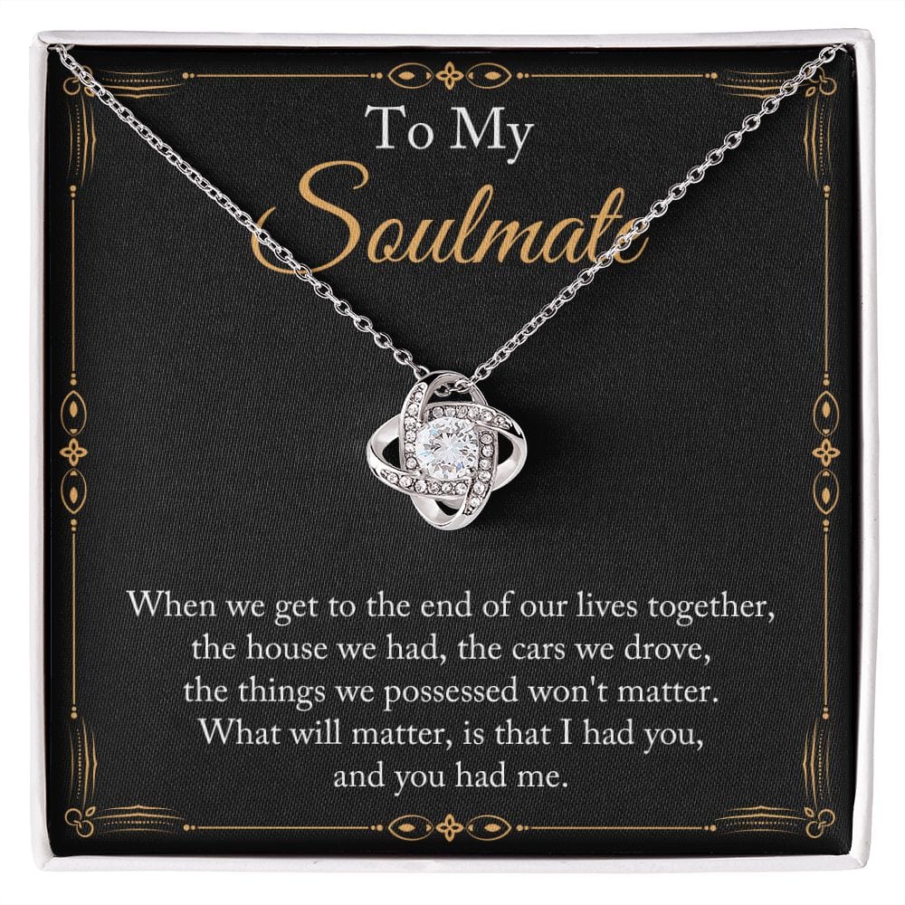 Gift To My Wife, Soulmate | Partner From Husband Necklace, Anniversary, Birthday, Mothers Day