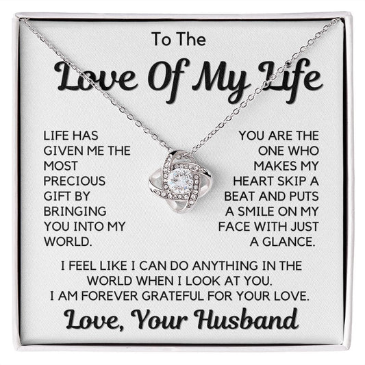 Wife Gift | Love Of My Life, Soulmate, Life Partner Necklace, Anniversary, Birthday, Mothers Day