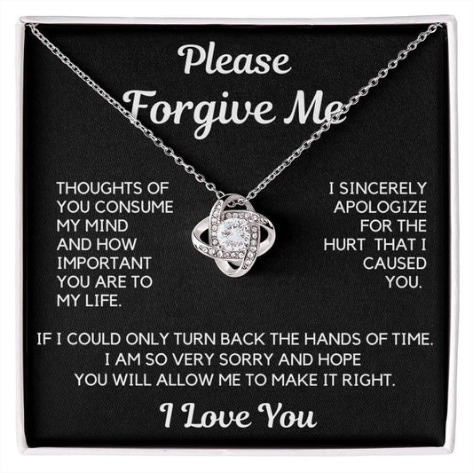 Apology Gift | I Am Sorry, From Him To Her, From Husband, Boyfriend Forgiveness Necklace