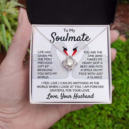 Gift To My Wife, Soulmate | Partner From Husband Necklace, Anniversary, Birthday, Mothers Day