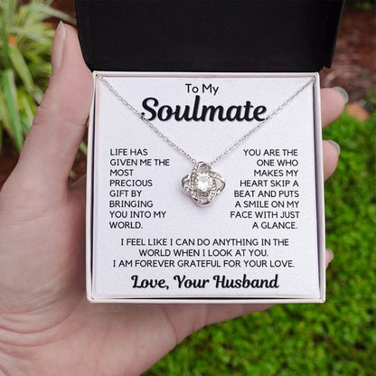 Gift To My Wife, Soulmate | Partner From Husband Necklace, Anniversary, Birthday, Mothers Day