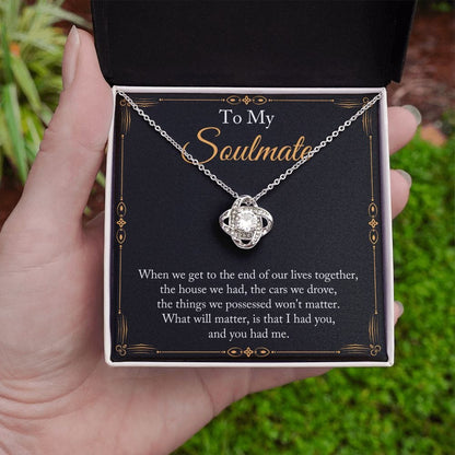 Gift To My Wife, Soulmate | Partner From Husband Necklace, Anniversary, Birthday, Mothers Day