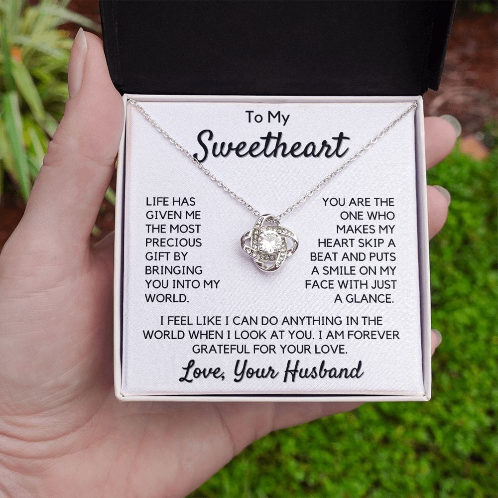 Gift To My Wife, Soulmate | Sweetheart, Partner From Husband Necklace, Anniversary, Birthday, Mothers Day