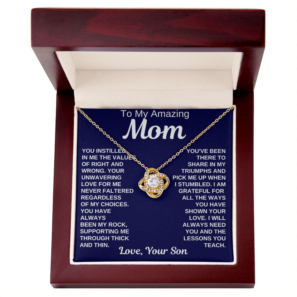 Mom Gift | From Son, Necklace for Mother, Son In Law, Mothers Day, Birthday