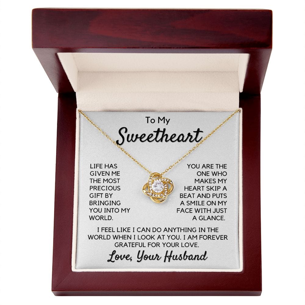 Gift To My Wife, Soulmate | Sweetheart, Partner From Husband Necklace, Anniversary, Birthday, Mothers Day