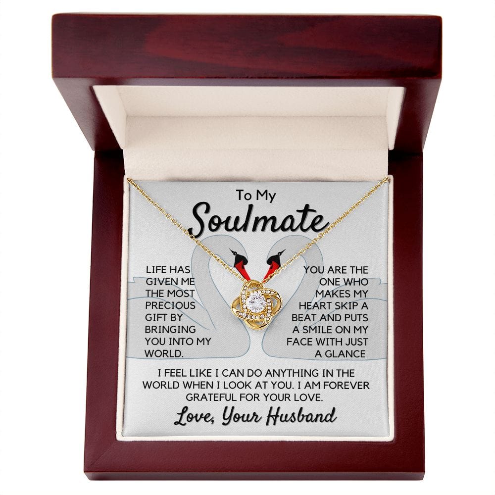 Gift To My Wife, Soulmate | Partner From Husband Necklace, Anniversary, Birthday, Mothers Day