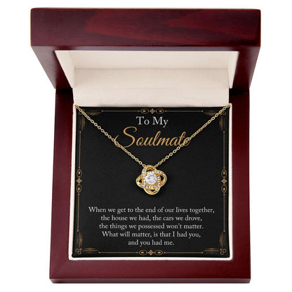 Gift To My Wife, Soulmate | Partner From Husband Necklace, Anniversary, Birthday, Mothers Day