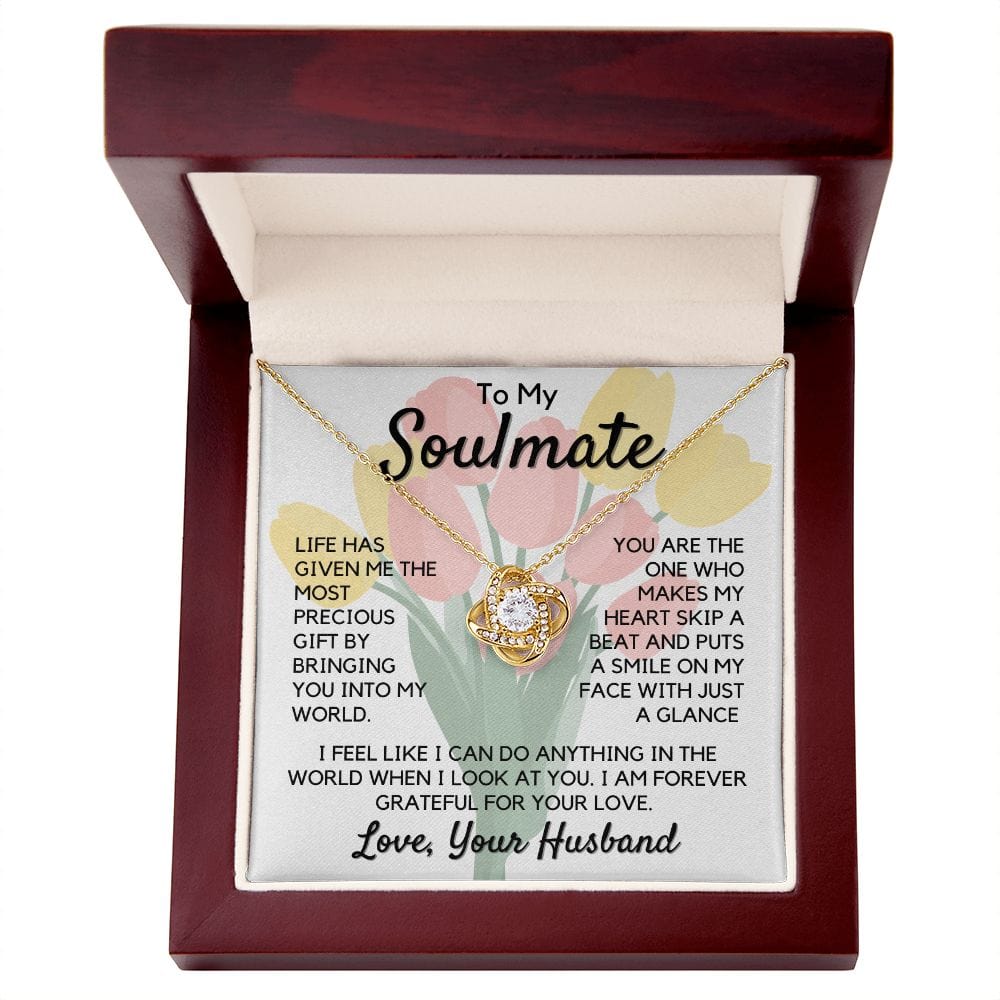 Gift To My Wife, Soulmate | Partner From Husband Necklace, Anniversary, Birthday, Mothers Day