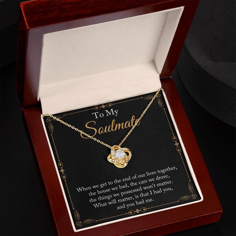 Gift To My Wife, Soulmate | Partner From Husband Necklace, Anniversary, Birthday, Mothers Day