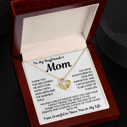 To My Boyfriend's Mom | Loving Necklace Gift, Future Mother In Law, Mothers Day, Birthday From Girlfriend