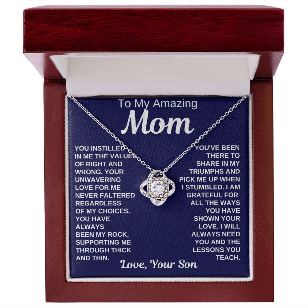 Mom Gift | From Son, Necklace for Mother, Son In Law, Mothers Day, Birthday