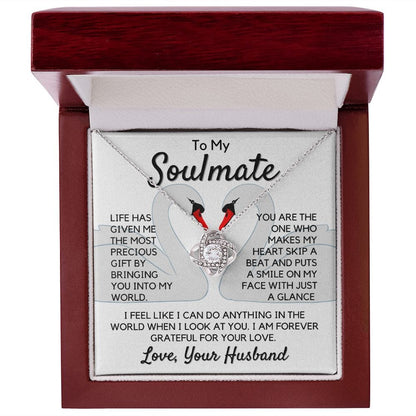 Gift To My Wife, Soulmate | Partner From Husband Necklace, Anniversary, Birthday, Mothers Day