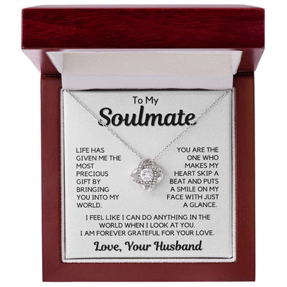 Gift To My Wife, Soulmate | Partner From Husband Necklace, Anniversary, Birthday, Mothers Day