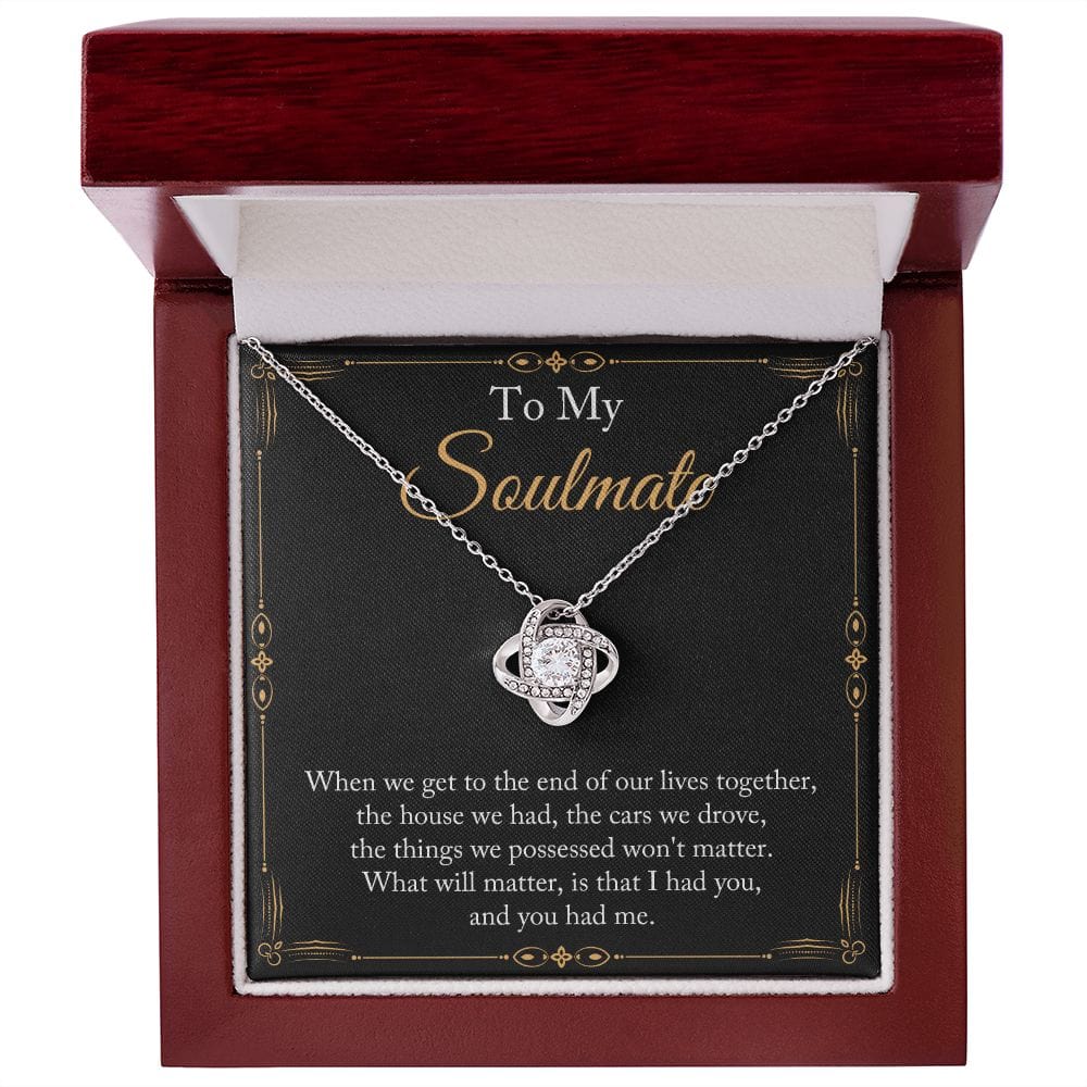 Gift To My Wife, Soulmate | Partner From Husband Necklace, Anniversary, Birthday, Mothers Day