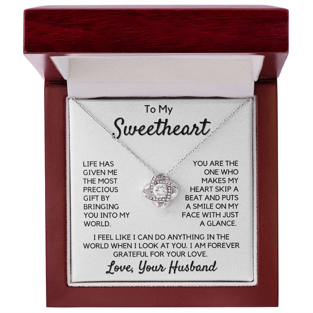 Gift To My Wife, Soulmate | Sweetheart, Partner From Husband Necklace, Anniversary, Birthday, Mothers Day