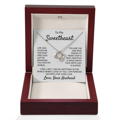 Gift To My Wife, Soulmate | Sweetheart, Partner From Husband Necklace, Anniversary, Birthday, Mothers Day