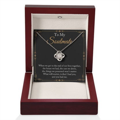 Gift To My Wife, Soulmate | Partner From Husband Necklace, Anniversary, Birthday, Mothers Day