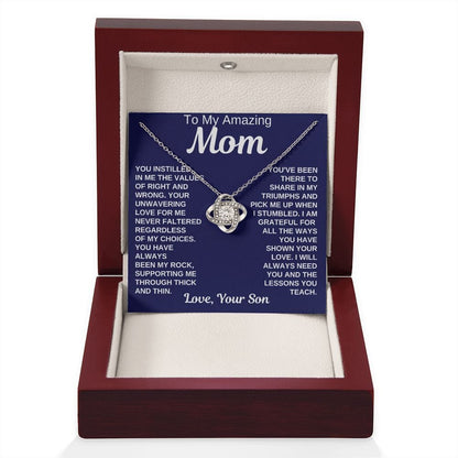 Mom Gift | From Son, Necklace for Mother, Son In Law, Mothers Day, Birthday