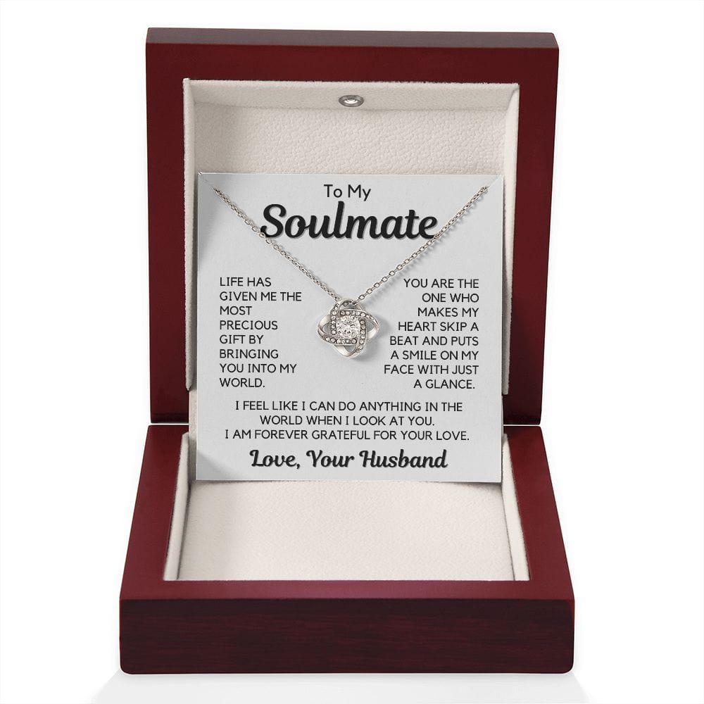 Gift To My Wife, Soulmate | Partner From Husband Necklace, Anniversary, Birthday, Mothers Day