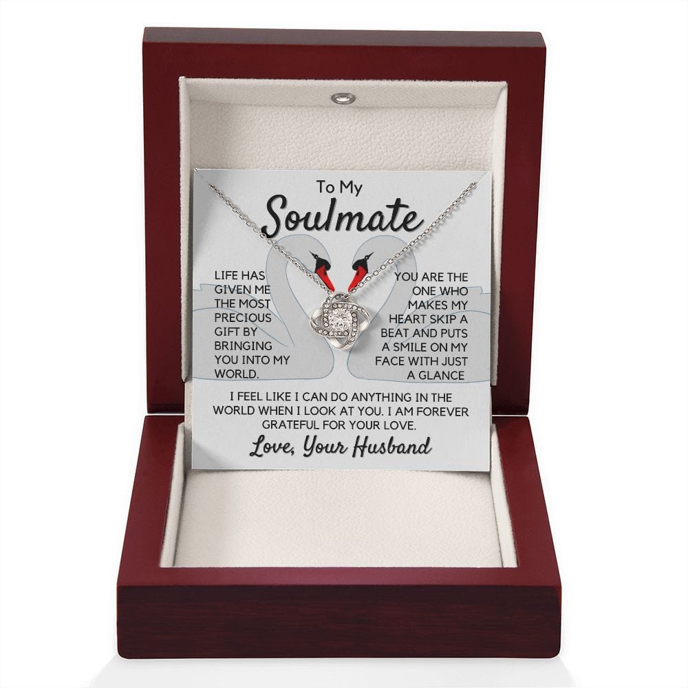 Gift To My Wife, Soulmate | Partner From Husband Necklace, Anniversary, Birthday, Mothers Day